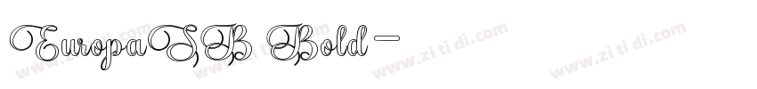 EuropaSB Bold字体转换